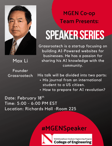University Speech Flyer